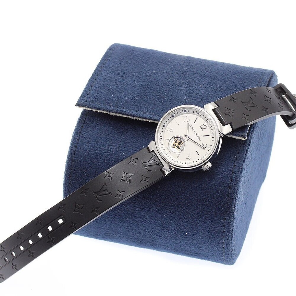 LOUIS VUITTON Tambour Moon Star Q8J10 Silver Dial Quartz Ladies Watch - Picture 4 of 12